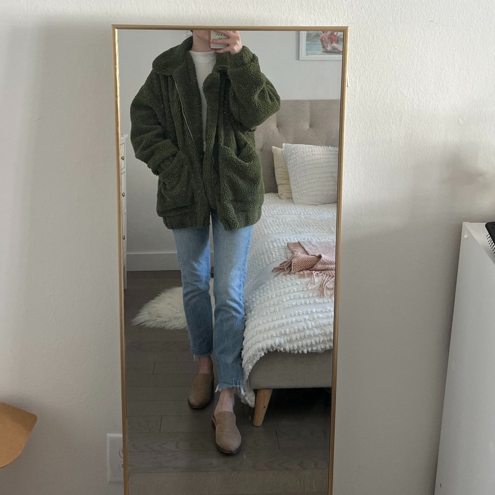 NEVER WORN Green I.AM.GIA Pixie Teddy Coat